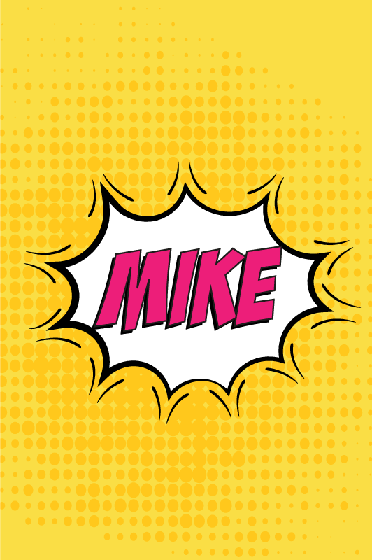 儿童房的海报《漫画书名称》 - TenStickers