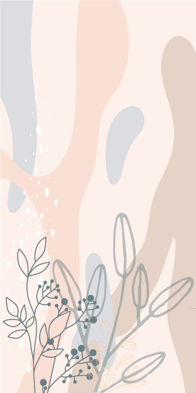 花卉和植物海报优雅花卉剪影 - TenStickers