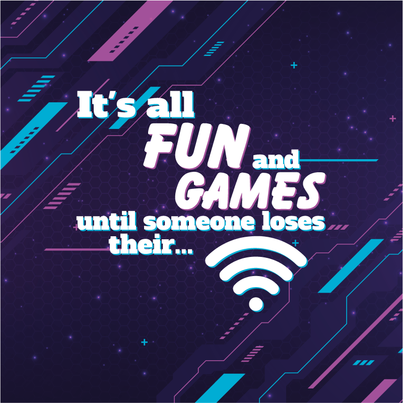 青少年卧室的宣传画搞笑wifi - TenStickers