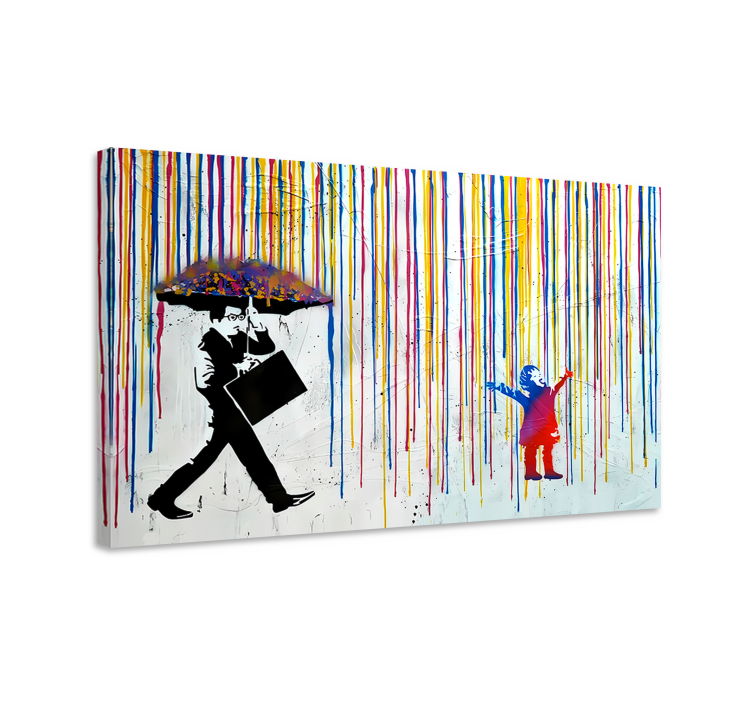 盲人艺术展现多彩雨景 - TenStickers