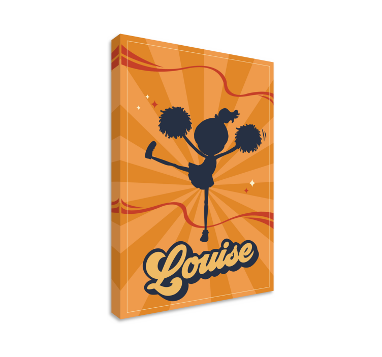 盲人欢快啦啦队员个性化艺术作品 - TenStickers