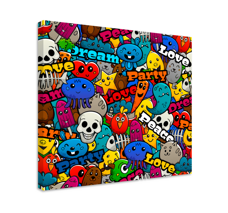 盲人人物 时髦人物拼贴画 - TenStickers