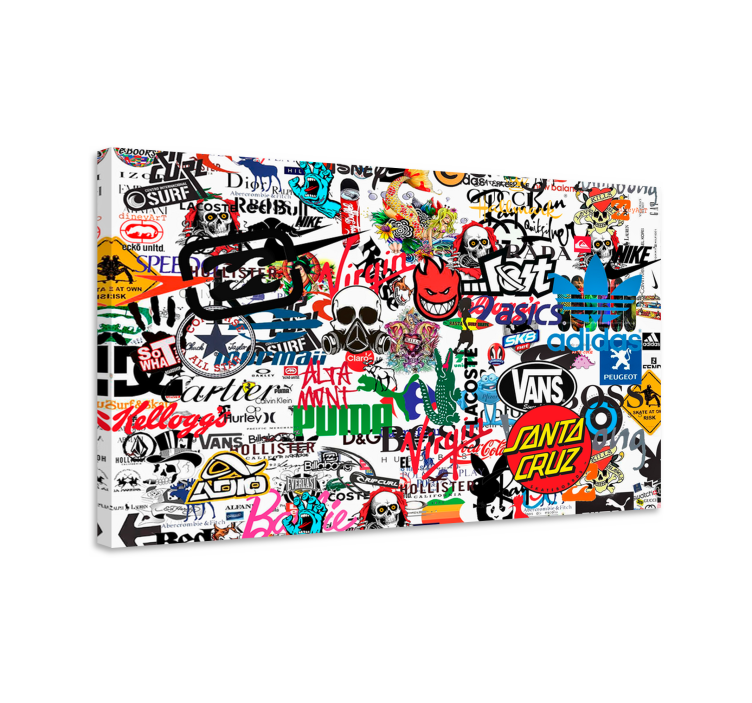 盲人现代化 不拘一格的品牌拼贴画 - TenStickers