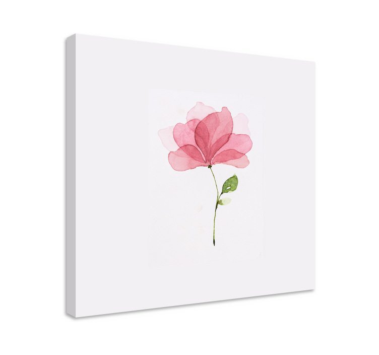 盲人视觉训练精致粉色花朵 - TenStickers