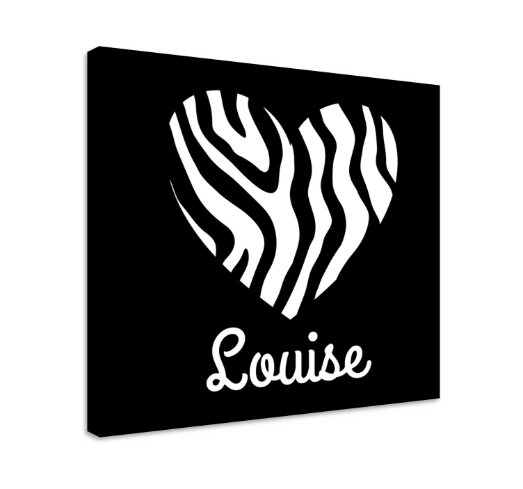 盲人引甼 名字心形标识 - TenStickers