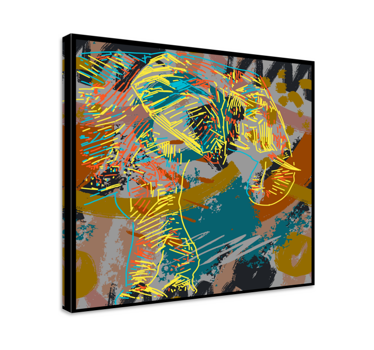 盲人象棋现代大象素描 - TenStickers