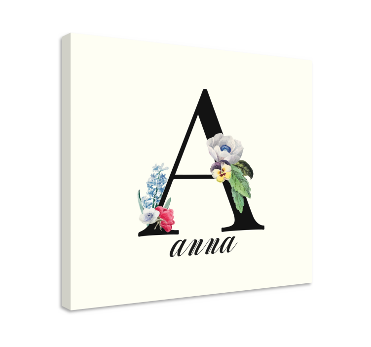 Abc字母花卉字母a设计产品 - TenStickers