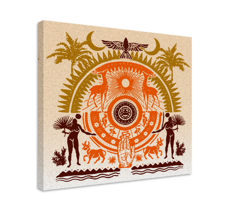 盲人佛教与灵性自然场景相结合 - TenStickers