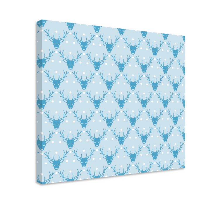 盲人麈冬季鹿图案 - TenStickers