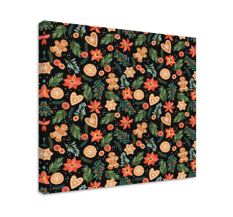 盲人动物姜饼节日图案 - TenStickers