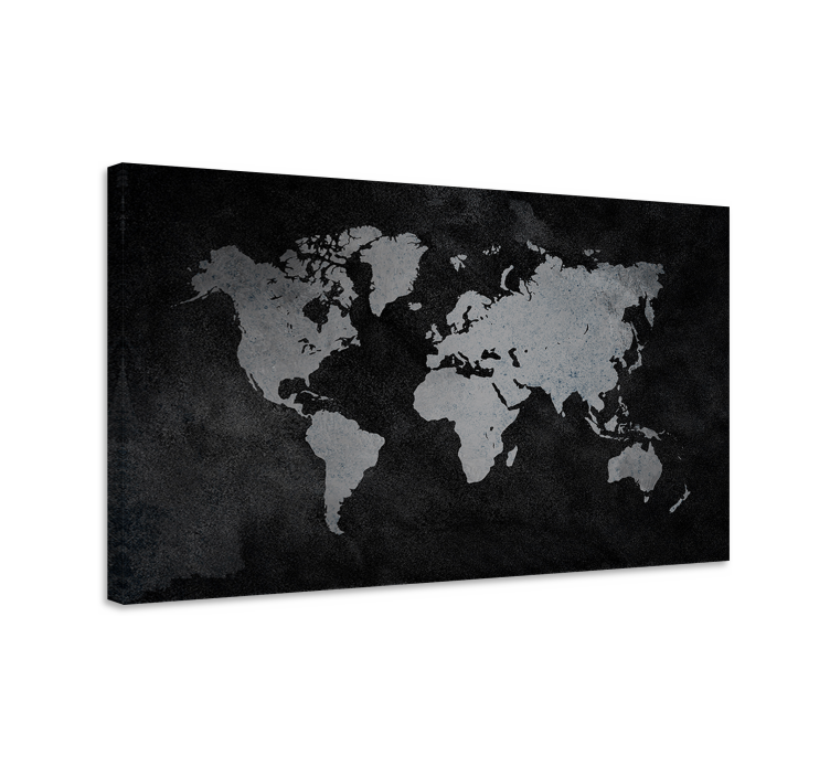 盲人世界地图现代世界地图 - TenStickers