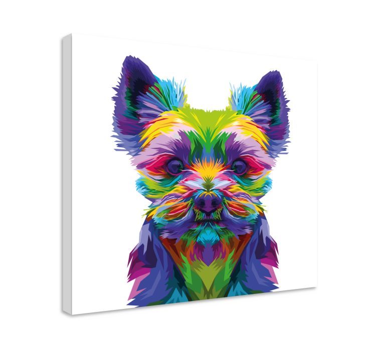 盲人小狗生动的犬类插图 - TenStickers