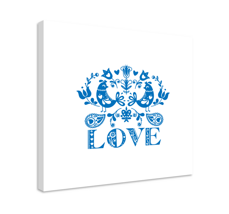 盲人树木与鸟类及花卉设计 - TenStickers