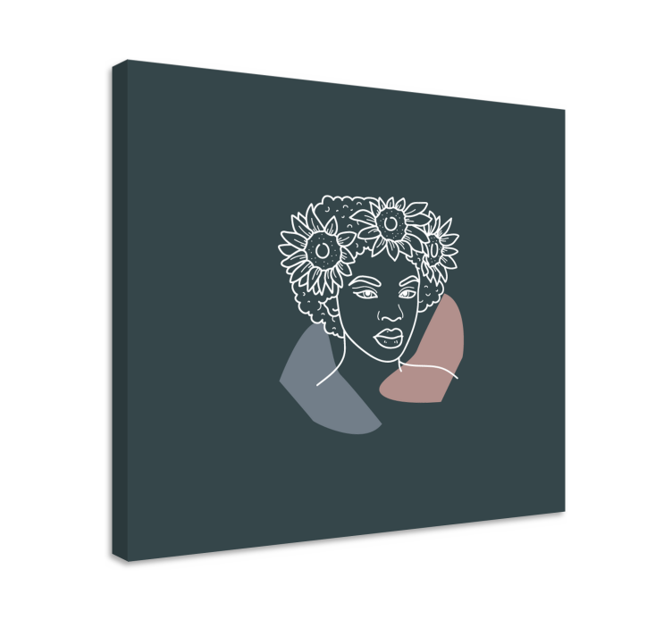 盲人华丽植物肖像 - TenStickers