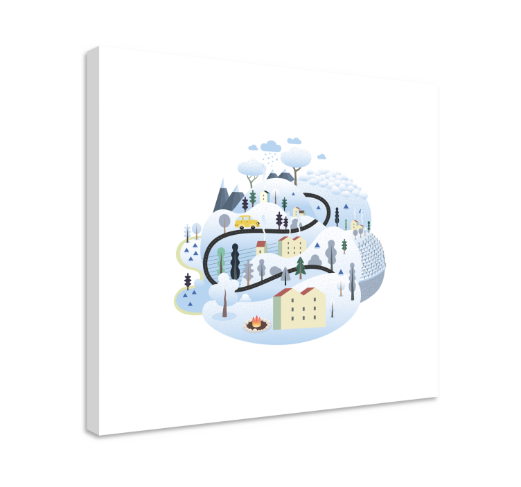 盲人旅行冬季风景路线 - TenStickers