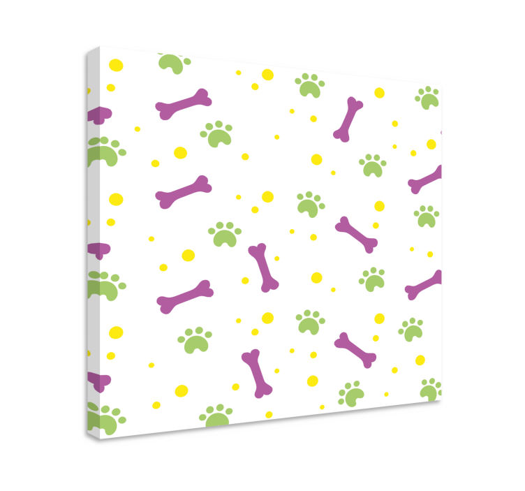 盲人小狗生动的爪印 - TenStickers