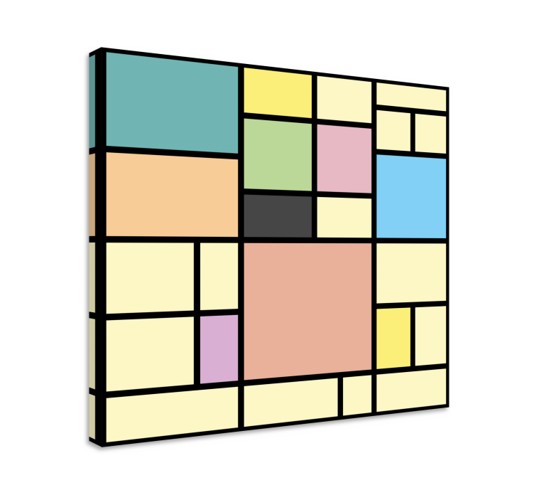 盲人几何的生动几何形态 - TenStickers