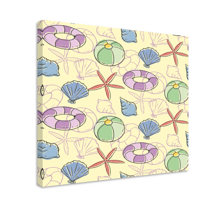 盲人海洋的贝壳与救生圈 - TenStickers