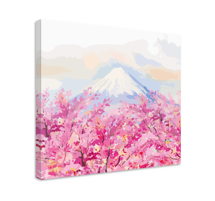 盲人视觉训练富士山樱花 - TenStickers