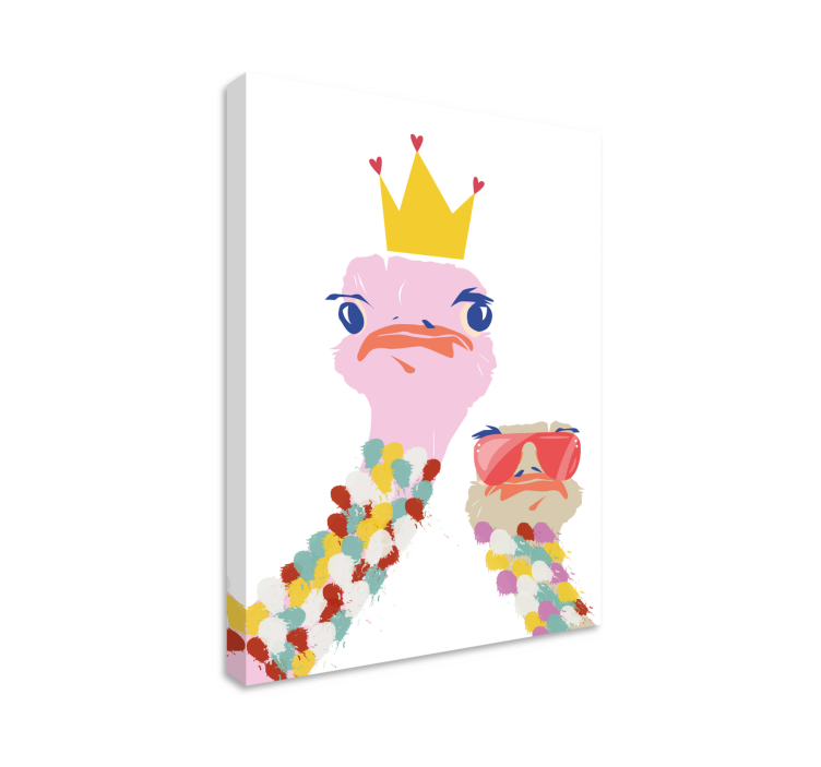 盲人动物 冠冕鸵鸟 - TenStickers