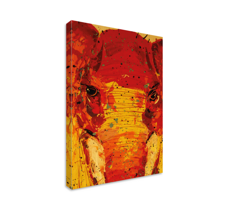 盲人象棋与生动的象头像画 - TenStickers