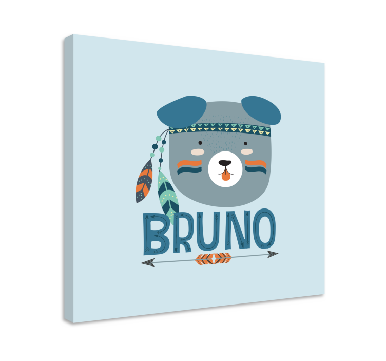 盲人动物可爱的熊插图 - TenStickers