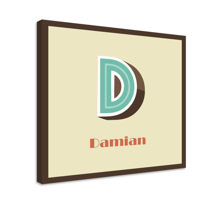 3d字母个性化画布 - TenStickers