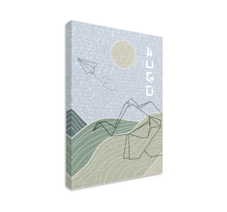 盲人儿童卧室蓝色云朵与小鸟 - TenStickers