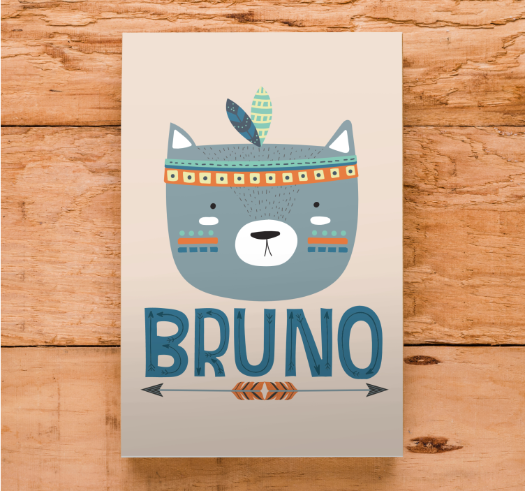 盲人3d可爱动物脸谱 - TenStickers