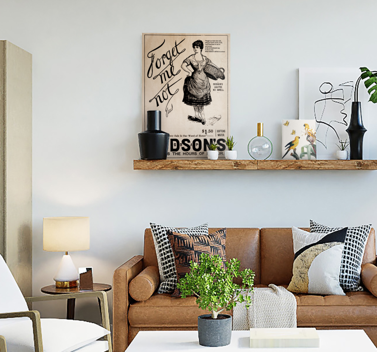 复古广告海报复古帆布 - TenStickers