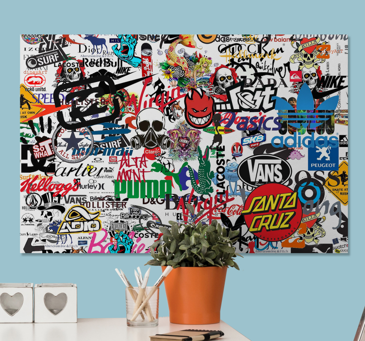 盲人现代化 不拘一格的品牌拼贴画 - TenStickers