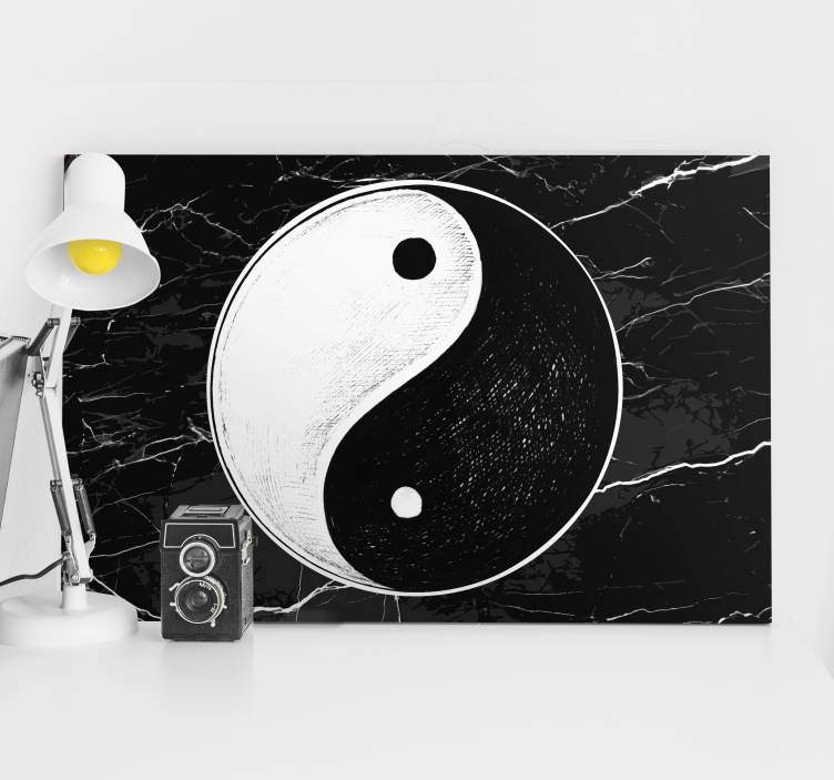 盲人东方 阴阳大理石 - TenStickers