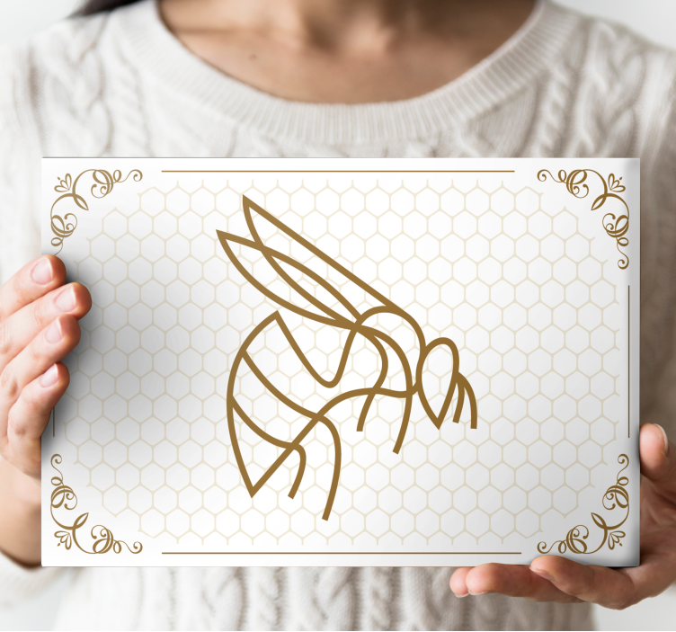 盲人动物与蜂蜜蜂巢 - TenStickers