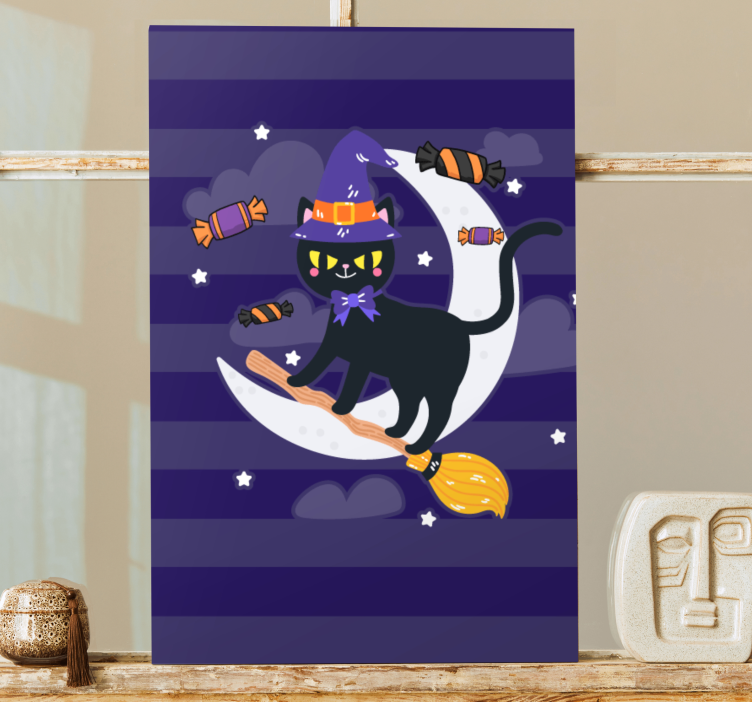 盲人猫黑猫女巫 - TenStickers