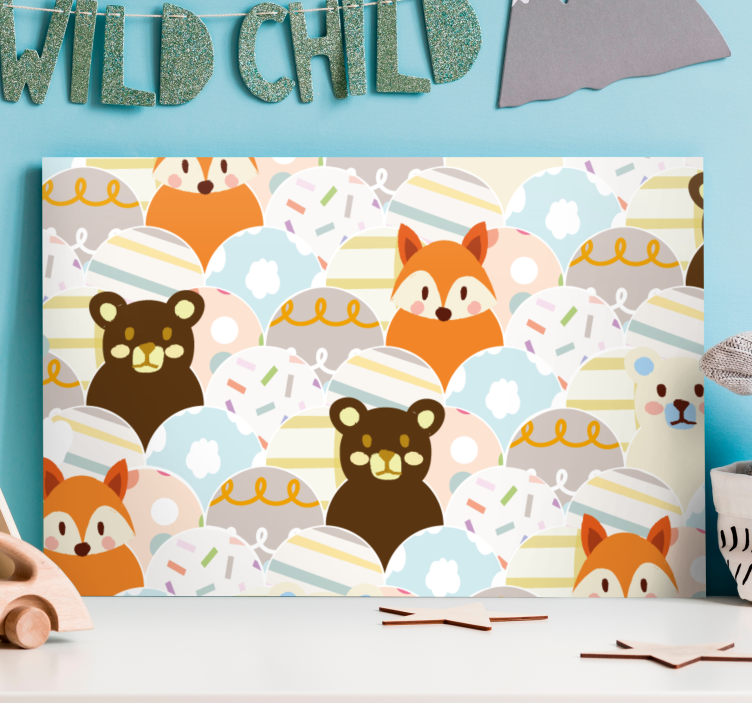 盲人人物可爱的动物面孔 - TenStickers