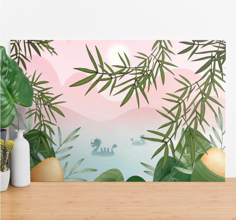 盲人恐龙优雅湖中生物 - TenStickers