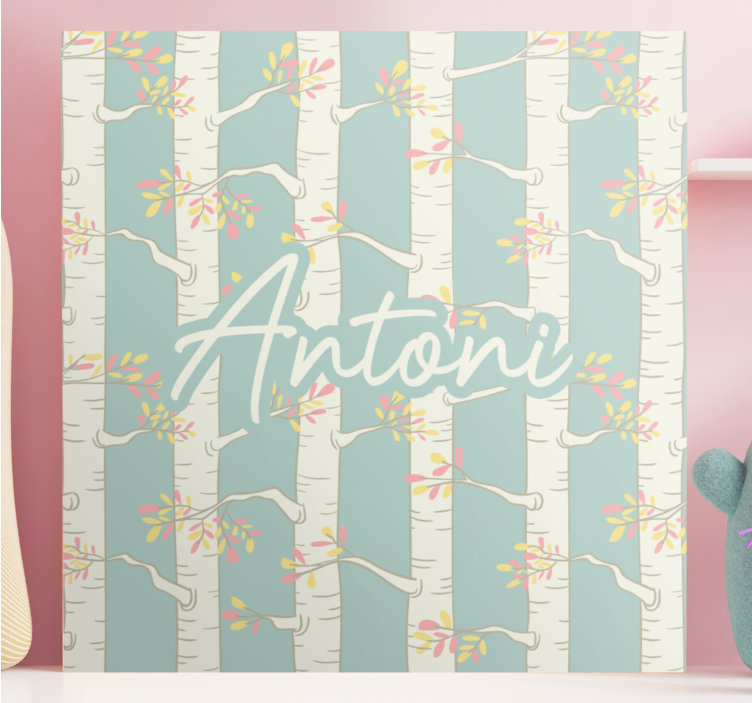 盲人视觉训练与桦树花朵 - TenStickers