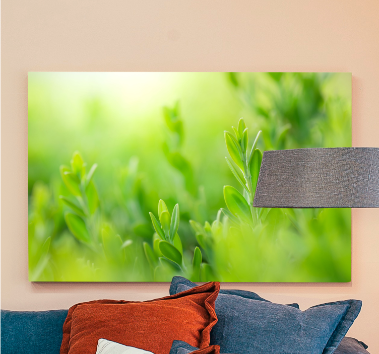 盲人视觉训练绿意盎然特写 - TenStickers