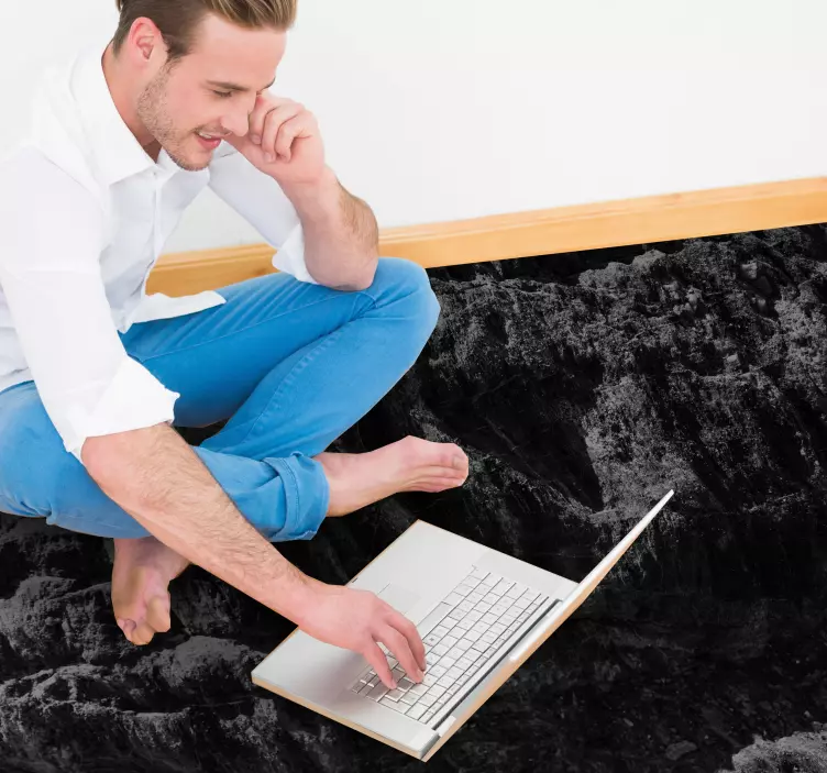 3d悬崖和山脉地板地毯 - TenStickers