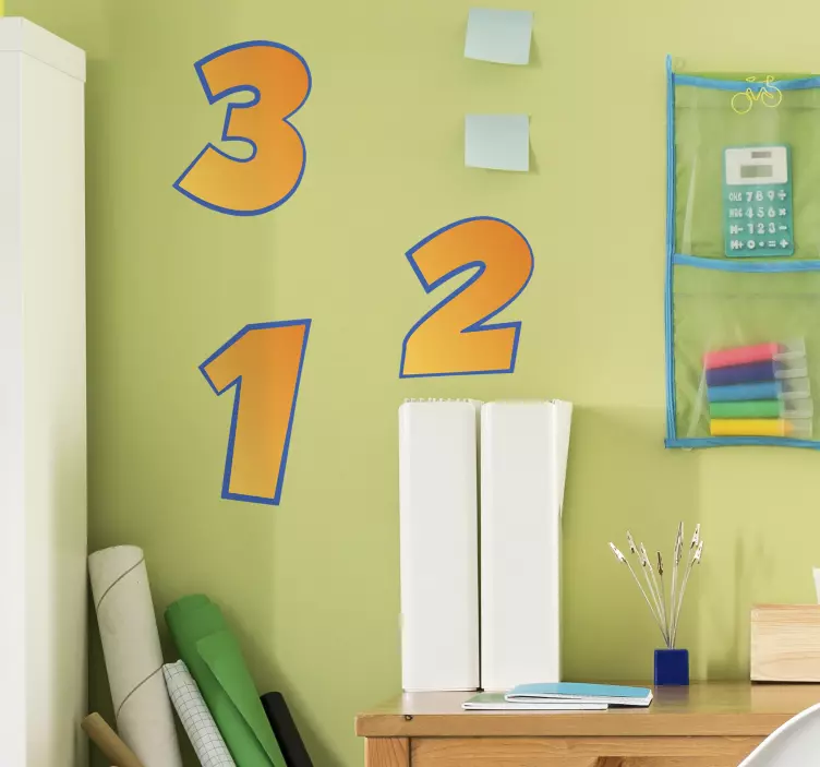 摩托车数字贴纸 - TenStickers