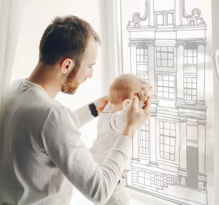 荷兰房屋窗户贴纸 - TenStickers