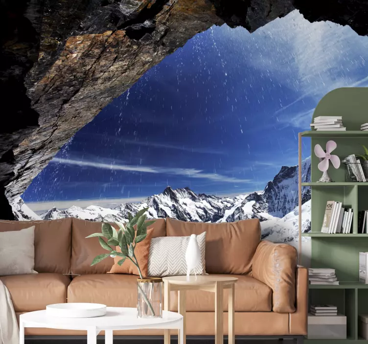 山上的雪贴纸 - TenStickers