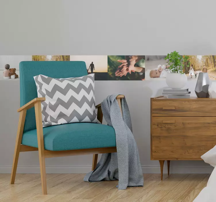 可定制的图像边框墙边框贴花 - TenStickers