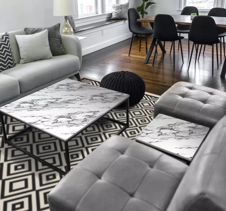 优雅的灰色大理石家具贴纸 - TenStickers