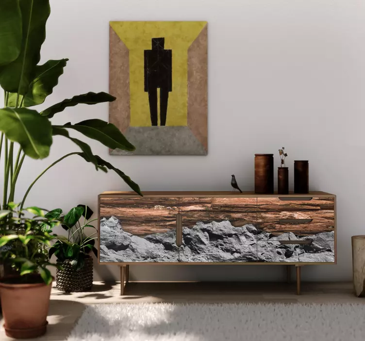 动物贴画木材与石材 - TenStickers