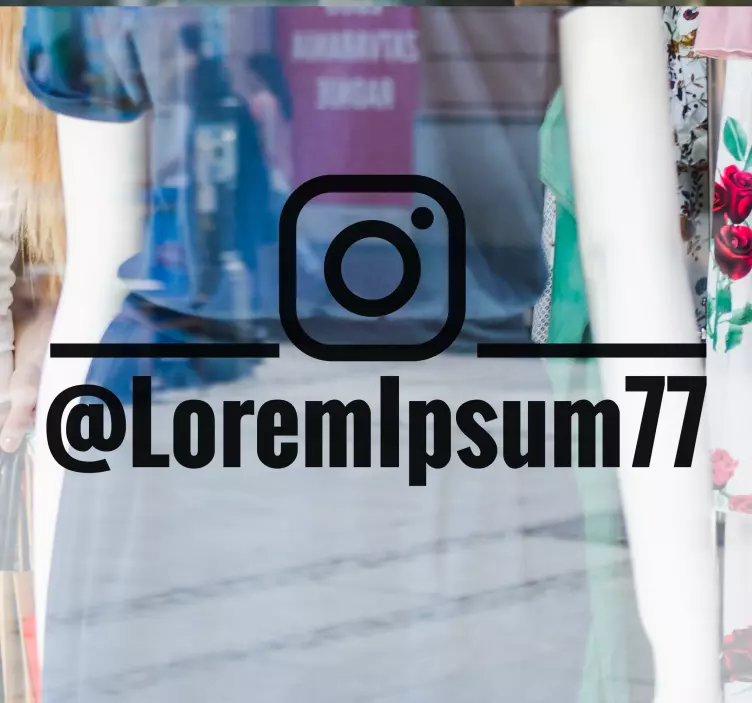 Instragram个性化商店橱窗贴图 - TenStickers