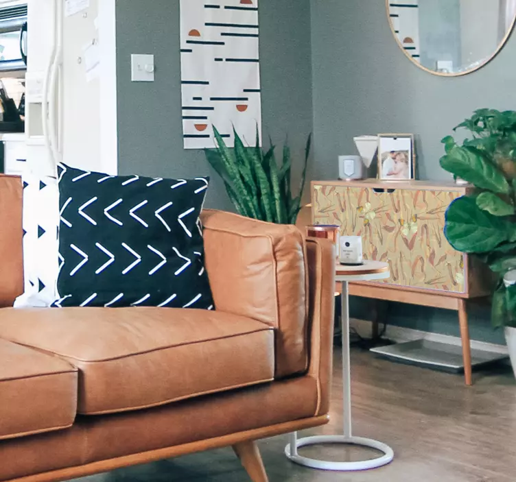 动物贴画秋季花卉图案 - TenStickers