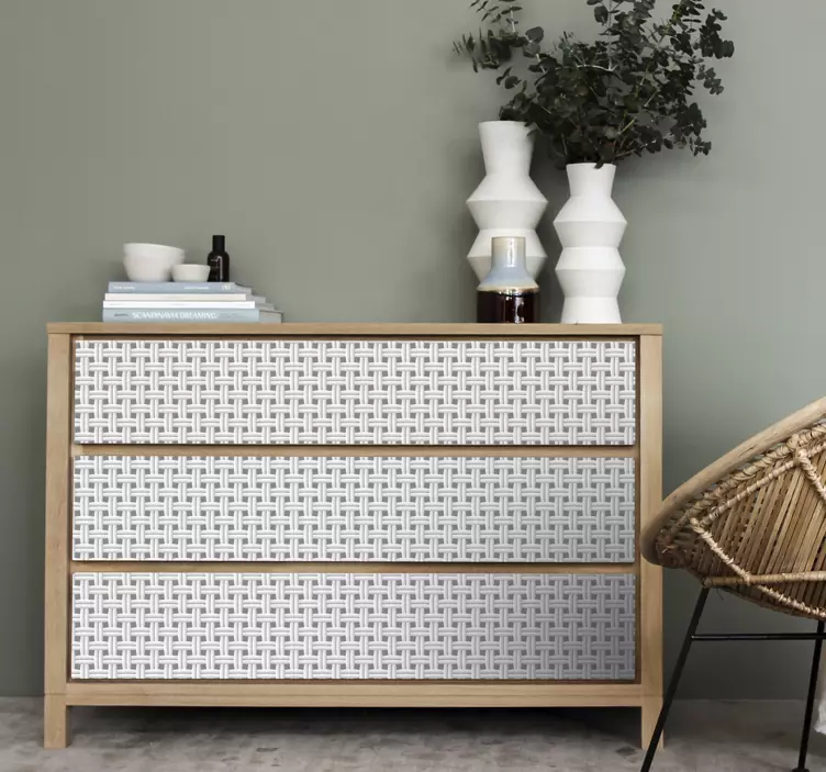 动物贴画编织纹理图案 - TenStickers