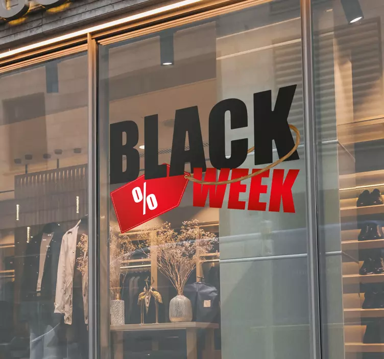 黑色周标签黑色星期五贴纸 - TenStickers