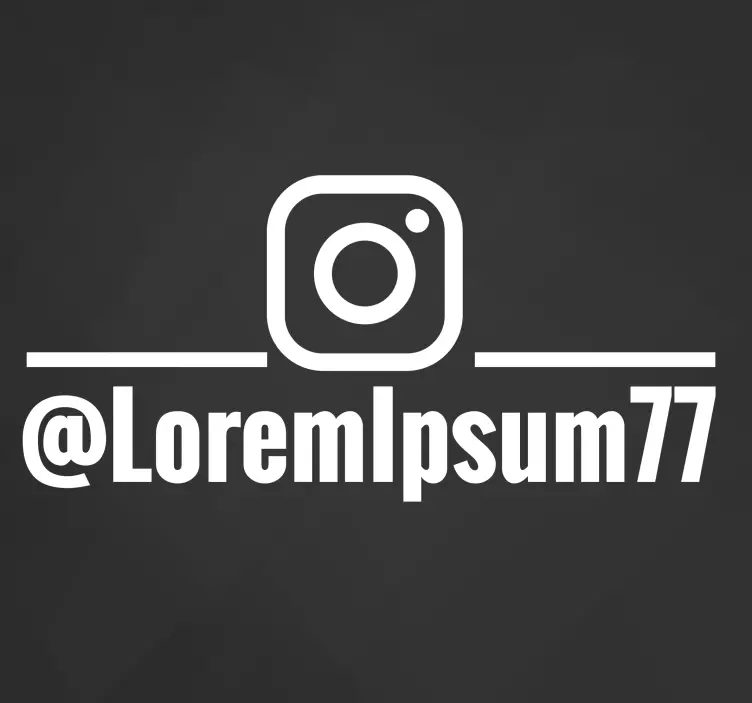 Instragram个性化商店橱窗贴图 - TenStickers